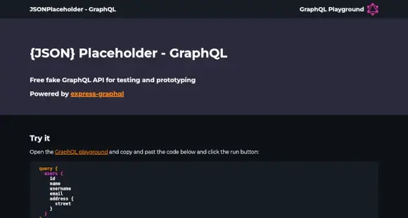 json placeholder graphql, a graphql prototyping and testing API